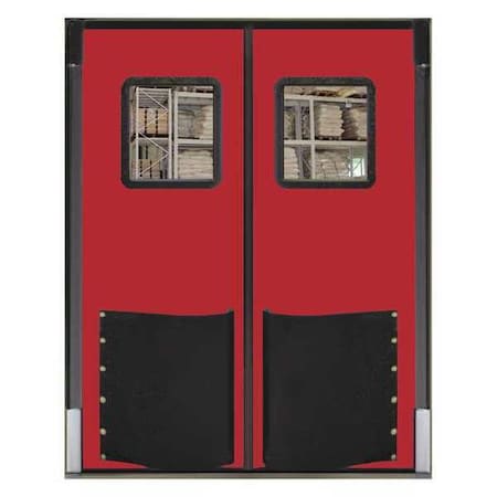 Swinging Dr, 7x6 ft, Red, Polyethylene, PR MPN:7284RDXHDRED