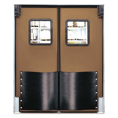 Swinging Door, 8 x 6 ft, Medium Brown, PR MPN:7296RDMBR