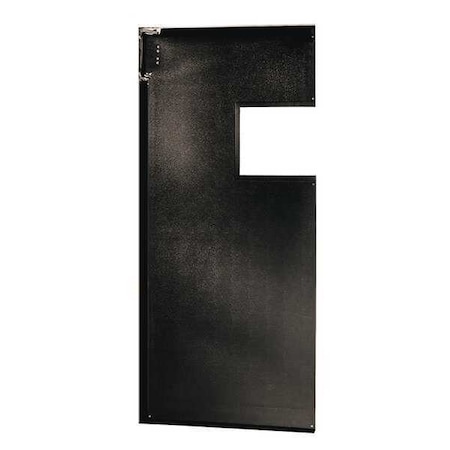 Swinging Door, 7 x 2.5 ft, Black, PVC MPN:AIR2003084BLA