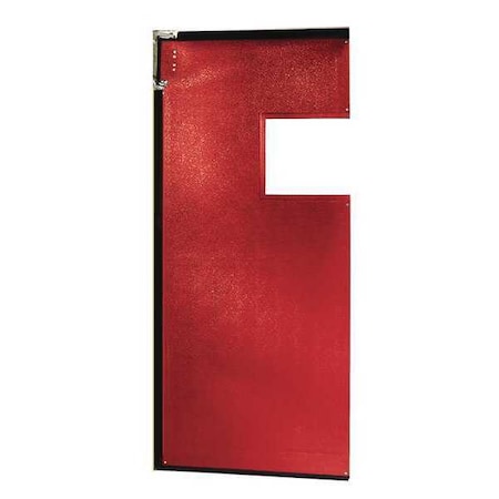 Flexible Swinging Door, 7 x 3 ft, Red, PVC MPN:AIR2003684RED
