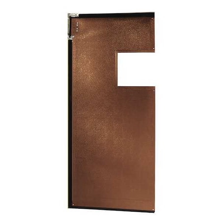 Swinging Door, 8 x 3 ft, Medium Brown, PVC MPN:AIR2003696MBR