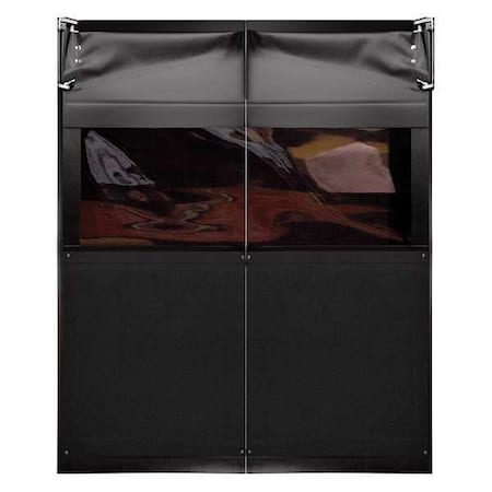 Flexible Swinging Door, 7 x 6 ft, Black, PR MPN:AIR9737284BLA