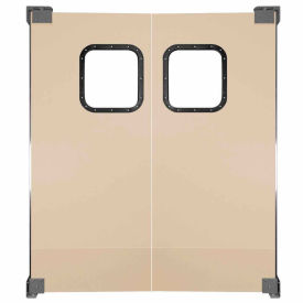Chase Doors Light to Medium Duty Service Door Double Panel Beige 6' x 7' 7284NWD-BG 7284NWD-BG