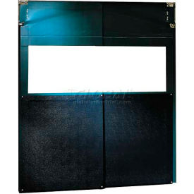 Chase Doors AirGard® 973 Flexible Black Swinging Door 8'W x 8'H with Impact Plates 973ST9696IMP
