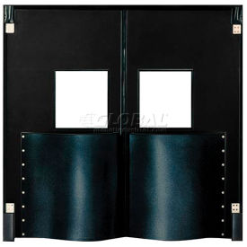 Chase Doors Extra HD Double Panel Traffic Door 6'W x 8'H Black DID7296-BK DID7296-BK