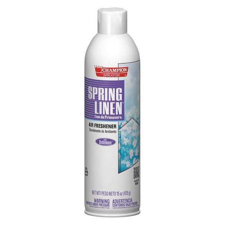 Aerosol Air Freshener Linen, 15oz., PK12 MPN:438-5176