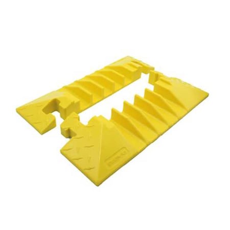 Cable Protector, 2 in H, 3/8 ft L, 18 in W, 5 Channel, Polyurethane, Yellow MPN:BB5EB-125-T-Y