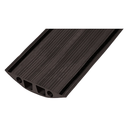Carpet Cable Cover, 0.10 in H, 5 ft L, 1/4 in W, Nylon, Black MPN:CPCARPETKIT-5