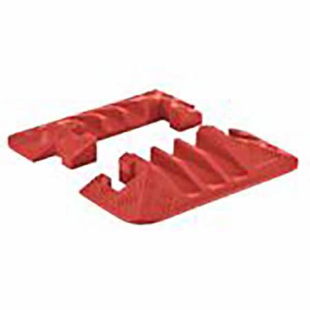 Cable Protector, 3 in H, 19-3/4 in L, 14-1/2 in W, 3 Channel, Polyurethane, Orange, 1 PR MPN:CPEC3X225-O