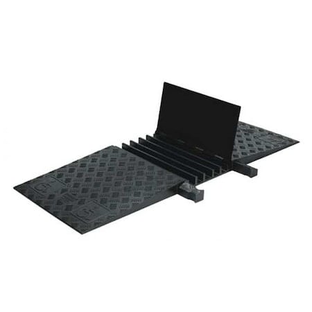 Cable Protector, 1-7/8 in H, 1-1/2 ft L, 50 in W, 5 Channel, Polyurethane, Black MPN:GD5X125-ADA-B/B