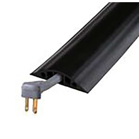Cable Protector, 1 in H, 5 ft L, 3-1/4 in W, 3 Channel, Rubber, Black MPN:RFD5-5