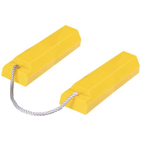 Airplane Chock, 3-1/4 In, Urethane, Ylw, PR MPN:AC3518-RP-P