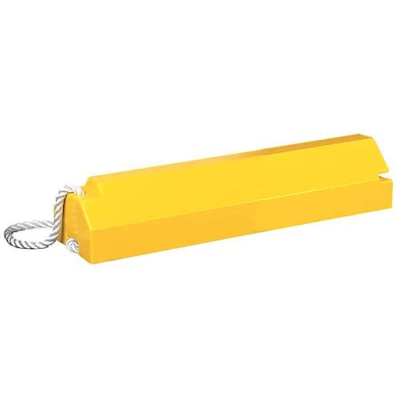 Airplane Chock, 4 In H, Urethane, Yellow MPN:AC4614-LR