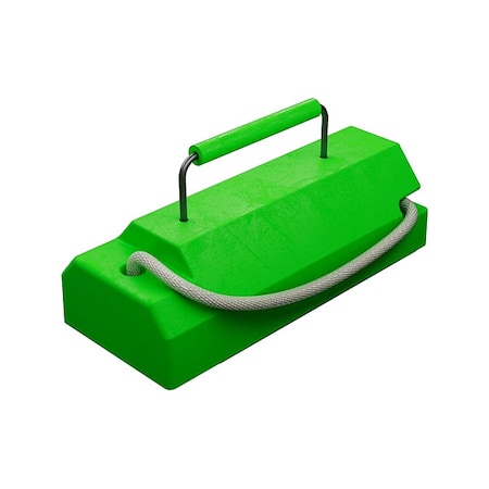 Aviation Chock, Green, 4 1/2