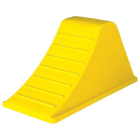 Wheel Chock, 8-1/4 In H, Urethane, Yellow MPN:AT3512-RP-Y
