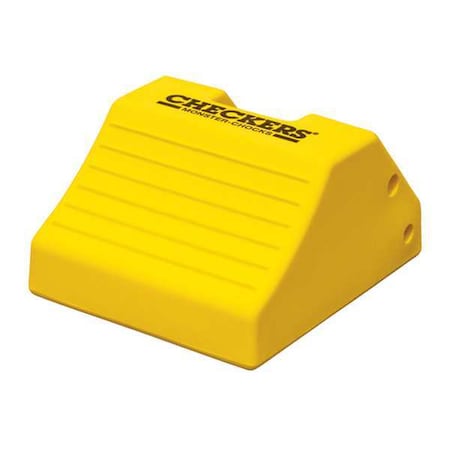 Wheel Chock, 10 In H, Urethane, Yellow MPN:MC3010