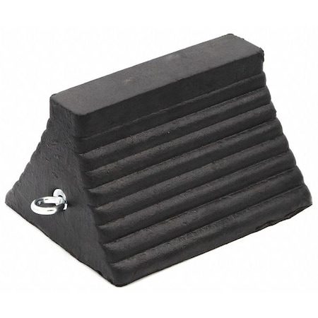 11 in. x 6 in. x 8 in. Wheel Chock in Black MPN:RC815-U