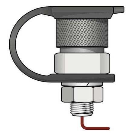 Warning Whip Female QD Base Mount MPN:FSQD-BPT