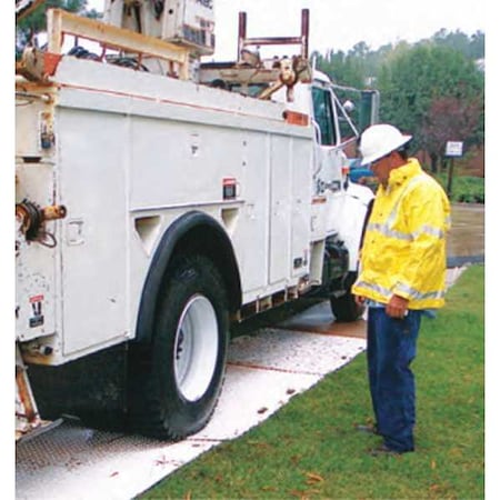 Ground Protection Mat, 1/2 in Thickness, High Density Polyethylene, Black MPN:TM3696-B