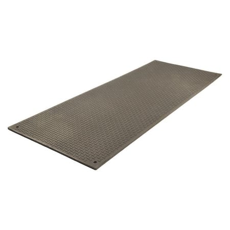 Ground Protection Mat, 18/25 in Thickness, High Density Polyethylene, Black MPN:VM38S1