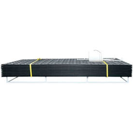 Checkers™ AlturnaMAT® HDPE Ground Protection MatPak w/Hand Holes 3' x 8' Black 12/Pack AMCP3HH8