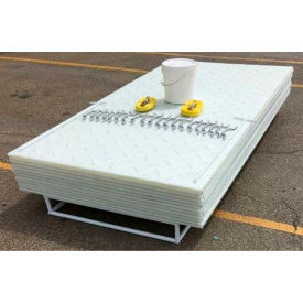 Checkers™ AlturnaMAT® HDPE MatPak Ground Protection Mats 4' x 8' Clear 12/Pack CMCP4