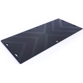 Checkers™ LibertyMat® HDPE Ground Protection Mat 4' x 8' Black LIB48