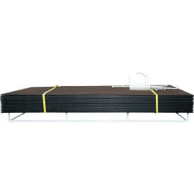 Checkers™ VersaMAT® HDPE Ground Protection MatPak with Hand Holes 3' x 8' Black VMCP3HH8