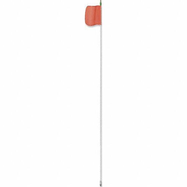 Marking Flags, Type: Warning Whip Flag w/Light , Message or Pattern: Reflective X , Color: Orange, Silver , Color: Orange, Silver , Overall Height (Inch): 144  MPN:FS12XL-O