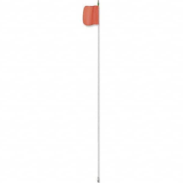 Marking Flags, Type: Warning Whip Flag w/Light , Message or Pattern: Solid Color , Color: Orange , Color: Orange , Overall Height (Inch): 60  MPN:FS5L-O