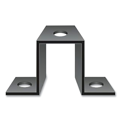 Wrng Whip Flat Surface Mount BRACKET12 Gaugebl MPN:FS7017