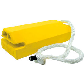 Checkers™ Aviation Wheel Chock w/ Locking Rope Polyurethane 14