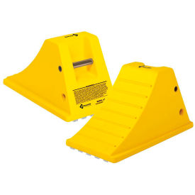 Checkers™ All-Terrain HD Wheel Chock w/ Cored Bottom Polyethylene 20-1/2
