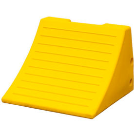 Checkers™ Heavy Duty Wheel Chock with Rubber Pad Polyethylene 14-1/2