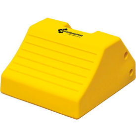 Checkers™ Heavy Duty Wheel Chock with Rubber Pad Polyethylene 18