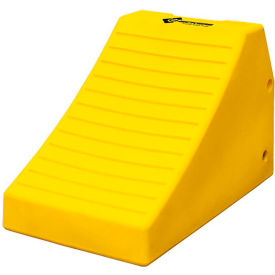 Checkers™ Heavy Duty Wheel Chock with Rubber Pad Polyethylene 24