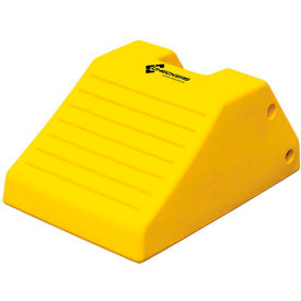 Checkers™ Heavy Duty Wheel Chock with Rubber Pad Polyethylene 21-1/2