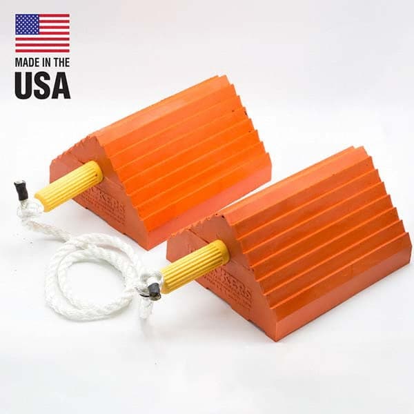 Polyurethane Wheel Chock: MPN:UC1400-4.5-P - Pkg Qty 2