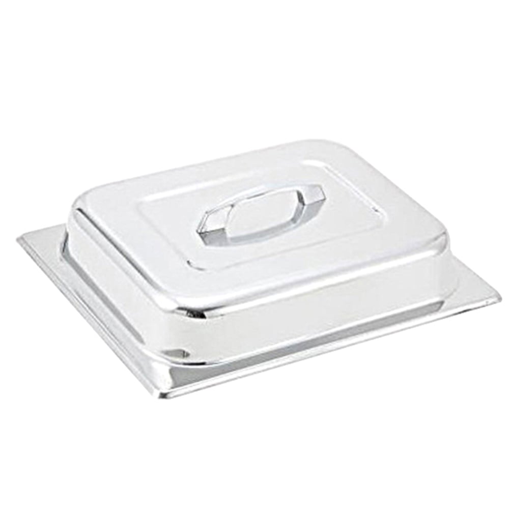 Winco Half Size Dome Cover With Handle, 3inH x 10-1/2inW x 13inD, Stainless MPN:C-DCH