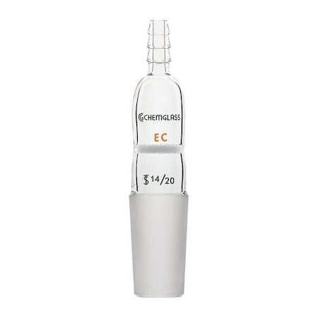 Adapter, 65 mm L, 14/20, 14/20, Clear MPN:CG-1011-14