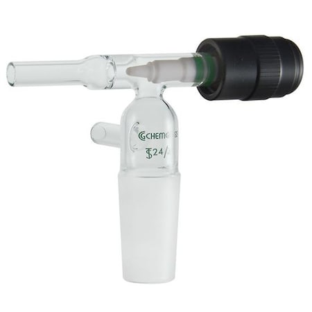 Adapter, 80 mm L, 24/40, 24/40, Black/Clear MPN:CG-1191-01