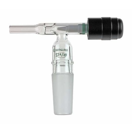 Adapter, 94 mm L, 24/40, 24/40, Black/Clear MPN:CG-1195-10