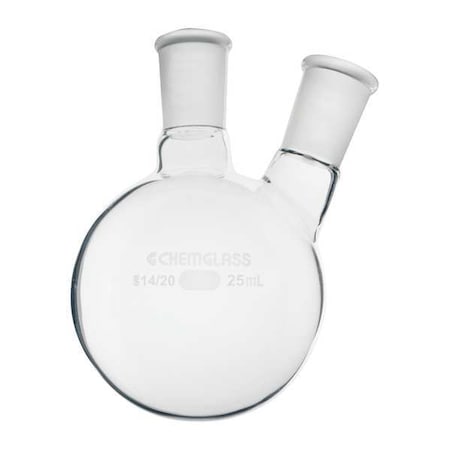 Round Bottom Flask, 25 mL, 66 mm H MPN:CG-1520-43