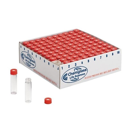 Vial with Cap, 57 mm H, Colorless, PK100 MPN:CG-4912-05