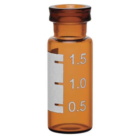 Vial, 32 mm H, Amber, PK100 MPN:CV-1111-1232