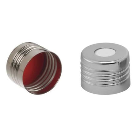 Cap, 18 mm Dia, Red/White, PK100 MPN:CV-3782-0018