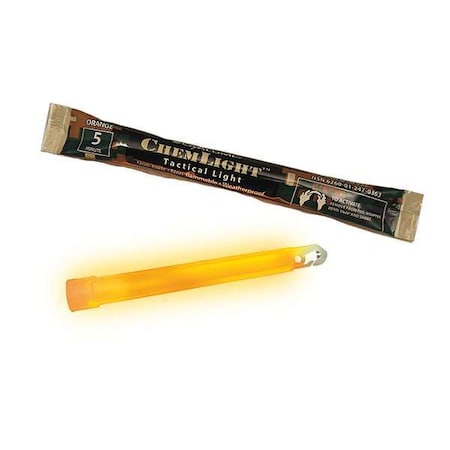 Lightstick, Orange, 5 min., 6 in. L, PK500 MPN:9-27022