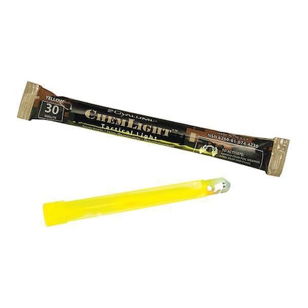 Lightstick, Yellow, 1/2 hr., 6 in. L, PK500 MPN:9-27061