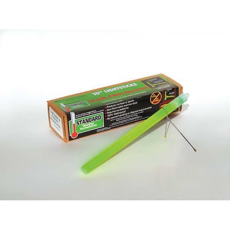 Lightstick, Green, 6 In. L, 12 hr., PK10 MPN:9-42290