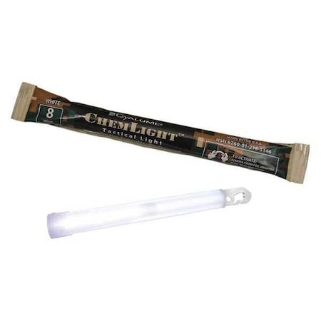 Lightstick, White, 6 In. L, 8 hr., PK10 MPN:9-51460